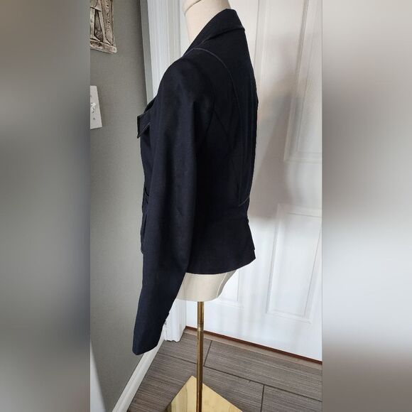 Dalia Collection Dark Navy Blazer - Size 4 - Picture 7 of 8